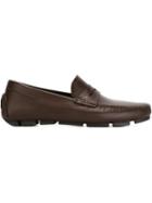 Canali Classic Penny Loafers, Men's, Size: 40, Brown, Leather/rubber