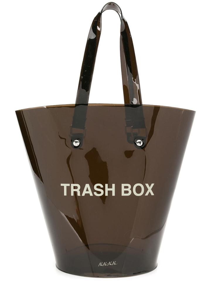 Nana-nana Not A Trash Box Medium Tote - Black