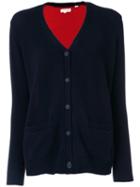 Chinti And Parker - Colour Block Back Cardigan - Women - Cashmere - S, Black, Cashmere