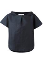 Société Anonyme - Buttoned Wide Collar Shirt - Women - Cotton/linen/flax - One Size, Women's, Blue, Cotton/linen/flax