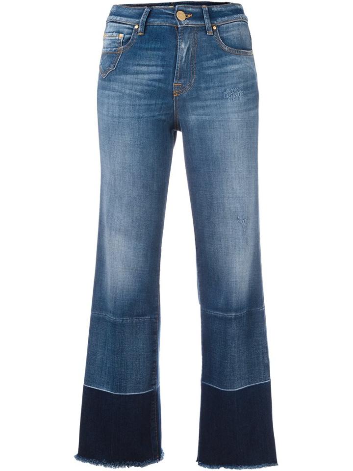 Don't Cry 'palazzo' Jeans, Women's, Size: 25, Blue, Cotton/polyester/spandex/elastane