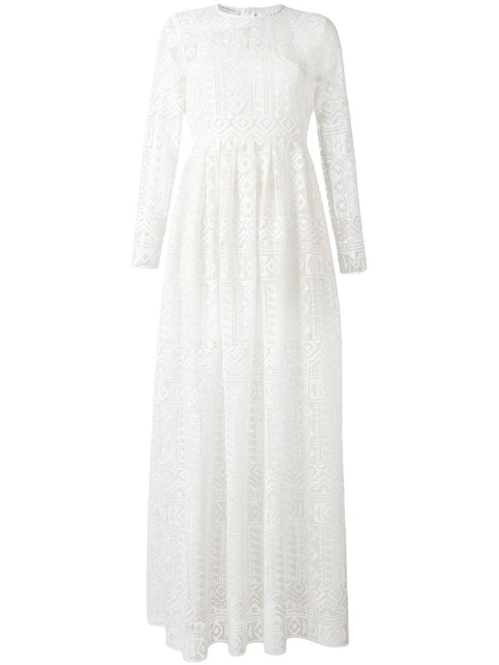 Philosophy Di Lorenzo Serafini Long Lace Dress - White