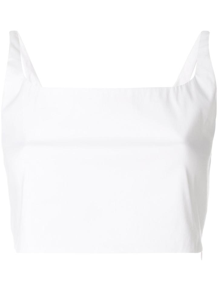 Prada Cropped Top - White