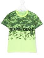 Stone Island Junior - Digital Camo Logo T-shirt - Kids - Cotton - 10 Yrs, Boy's, Yellow/orange