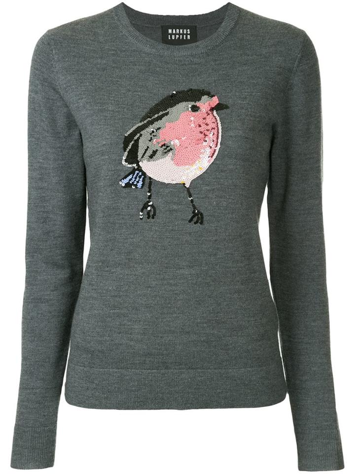 Markus Lupfer Sequinned Sweater - Grey
