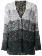 Twin-set Ombré Knitted Cardigan - Grey