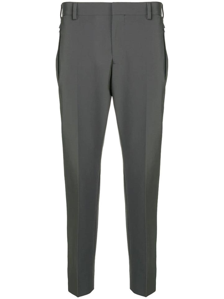 Prada Zipped Techno Trousers - Grey