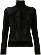 Neil Barrett Sheer Front Sweater - Black