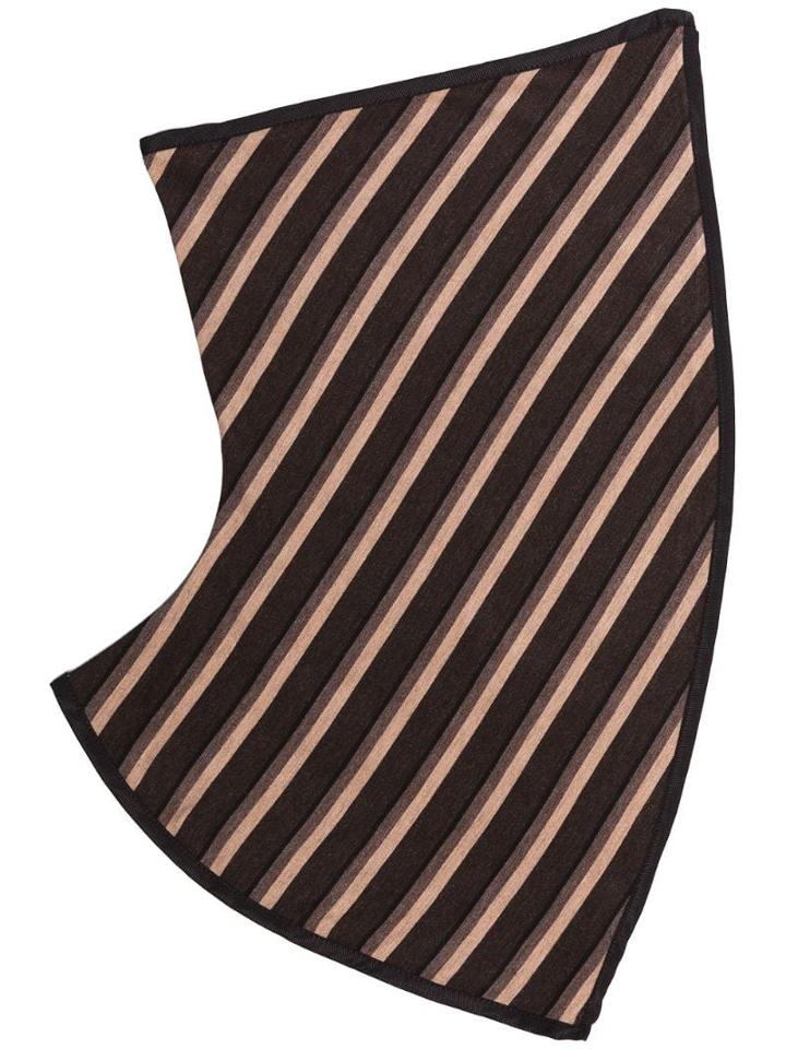 Kiko Kostadinov Striped Gaitor Scarf - Brown