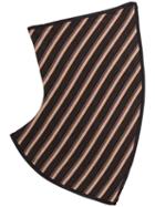 Kiko Kostadinov Striped Gaitor Scarf - Brown