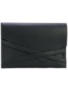 Eleventy - Envelope Clutch - Women - Leather - One Size, Black, Leather