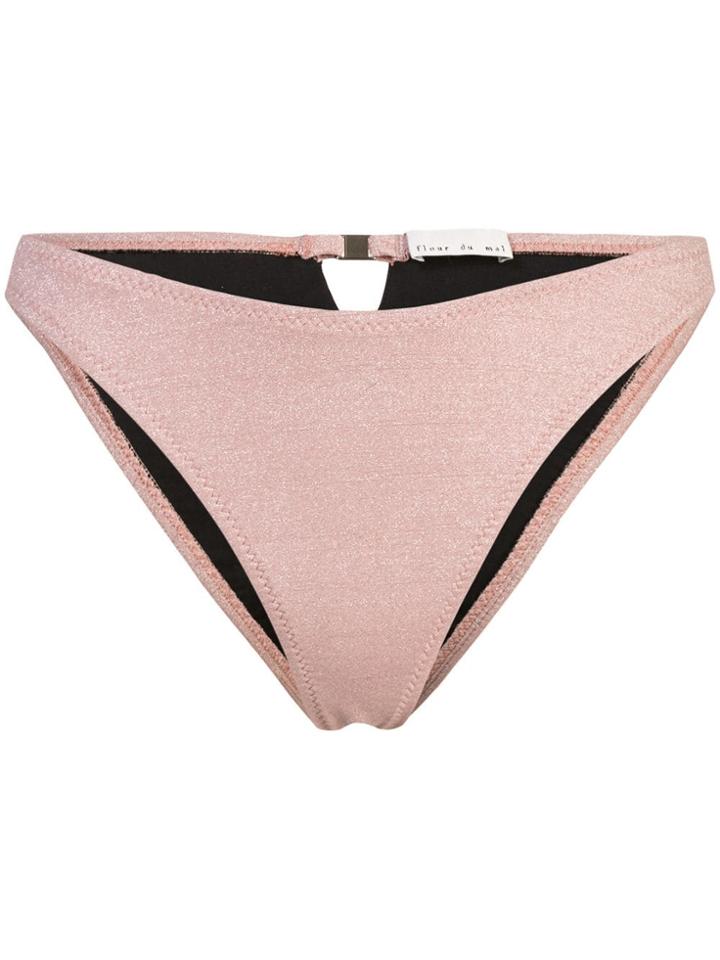 Fleur Du Mal Tanga Bikini Bottom - Pink