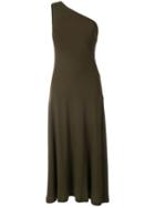 Rosetta Getty One-shoulder Midi Dress - Green