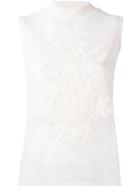 Fendi - Draped Sleeveless Top - Women - Cotton/linen/flax/polyamide/viscose - 42, White, Cotton/linen/flax/polyamide/viscose