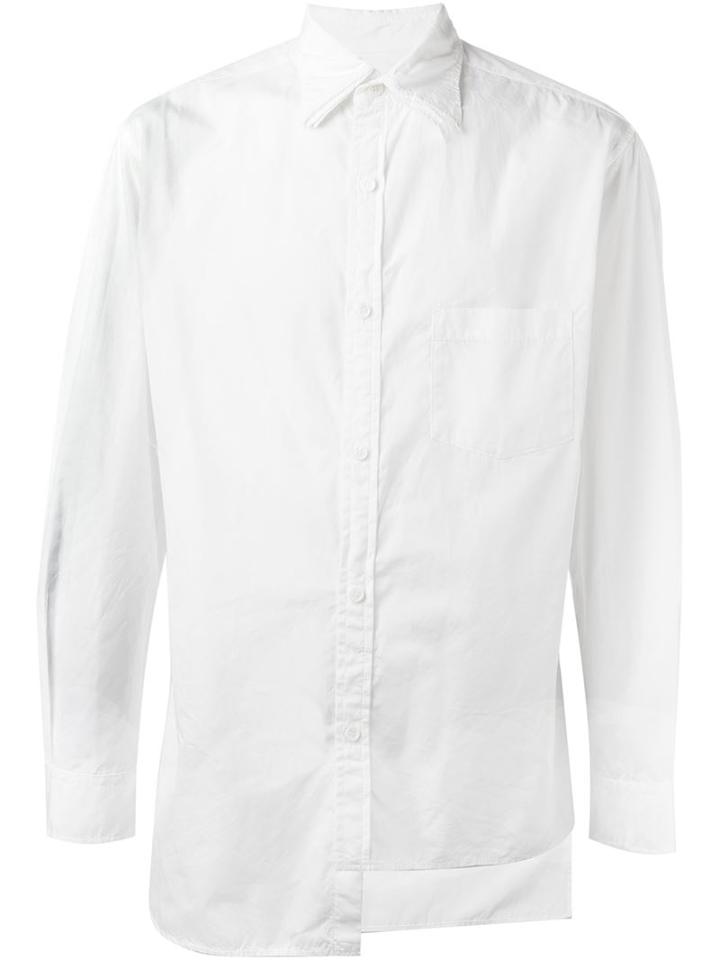 Yohji Yamamoto Layered Collar Asymmetric Shirt