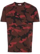 Valentino Red Camouflage T-shirt