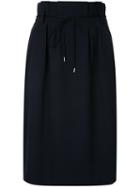 Estnation - Drawstring Skirt - Women - Acetate - 38, Black, Acetate
