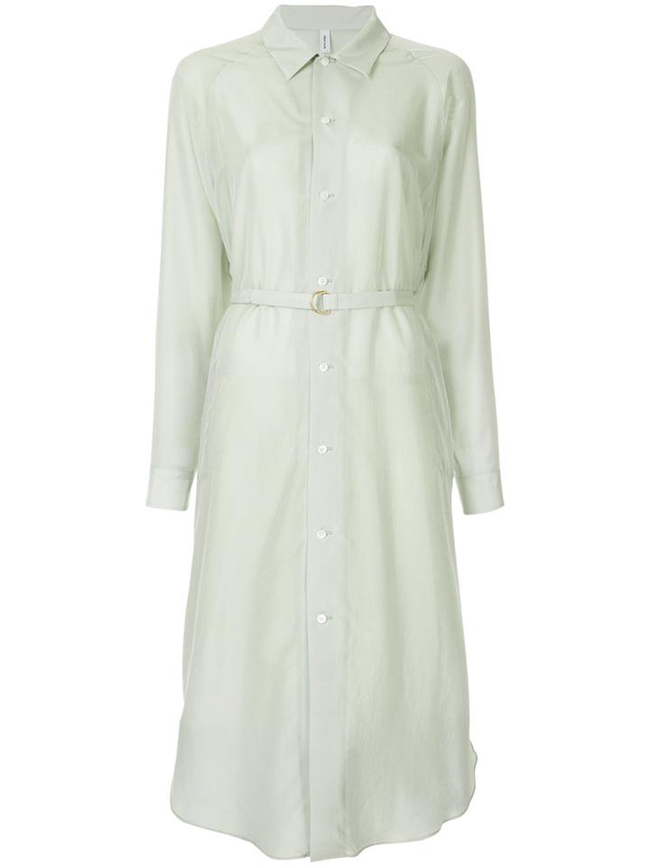 08sircus Belted Shirt Dress - Green