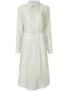 08sircus Belted Shirt Dress - Green