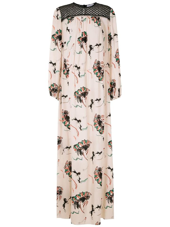 Nk Maxi Printed Dress - Multicolour