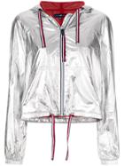 Tommy Hilfiger Cropped Sports Jacket - Metallic