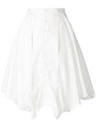 Jw Anderson Draped Skirt - White