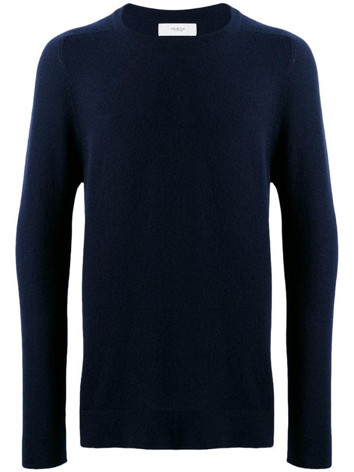 Pringle Of Scotland Off-gauge Cashmere Sweater - Blue