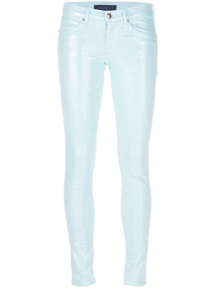 Juicy Couture Skinny Trouser, Women's, Size: 27, Blue, Cotton/polyester/spandex/elastane