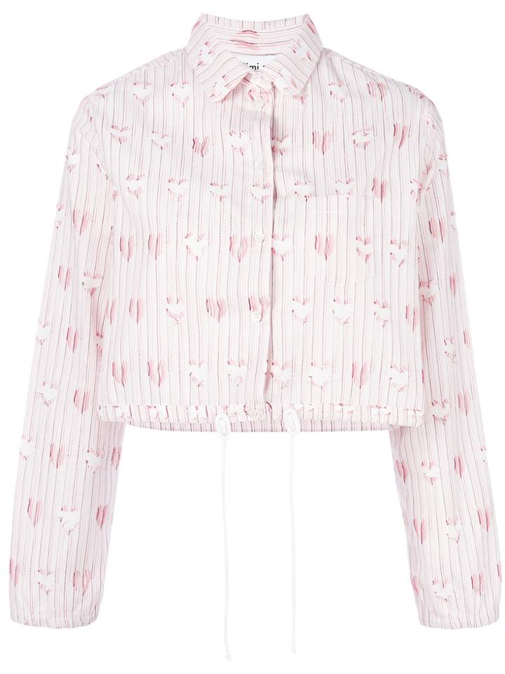 Jimi Roos Heart Print Shirt - Pink & Purple