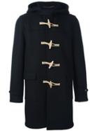 Saint Laurent Classic Duffle Coat, Men's, Size: 48, Black, Cotton/viscose/virgin Wool