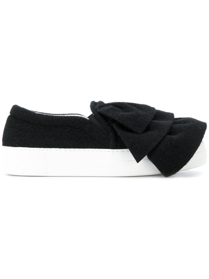 Joshua Sanders Ruched Slip-on Sneakers - Black