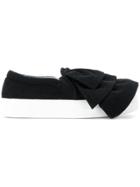 Joshua Sanders Ruched Slip-on Sneakers - Black