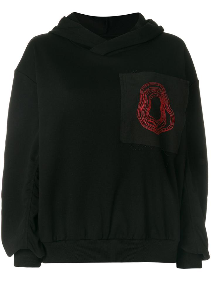 Damir Doma Oversized Hooded Sweatshirt - Black