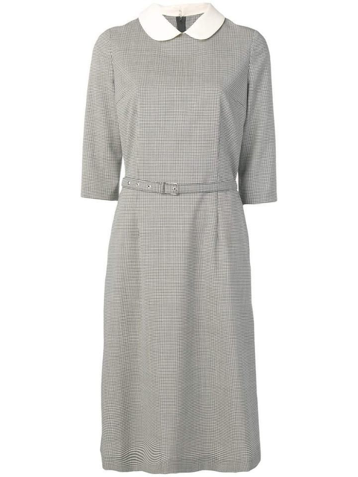 Comme Des Garçons Comme Des Garçons Peter Pan Collar Belted Dress -