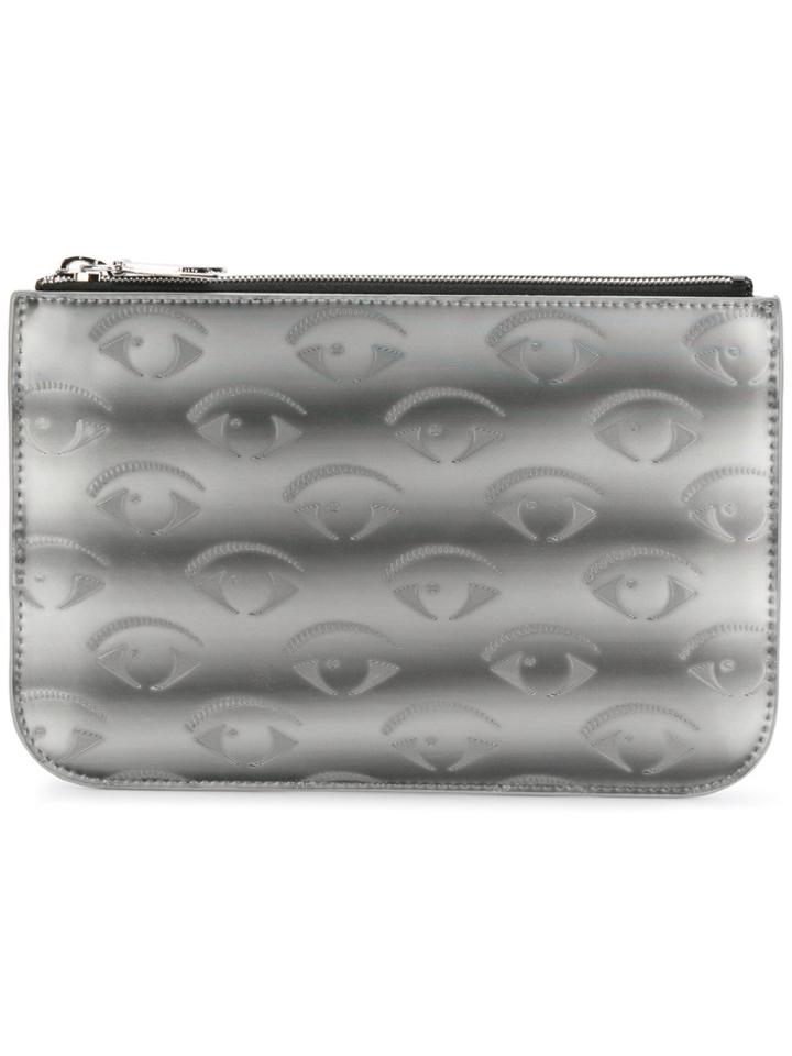 Kenzo Eye Zip Purse - Grey