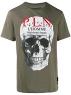 Philipp Plein Skull Print T-shirt - Green