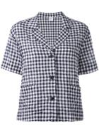 Aspesi - Checked Blazer - Women - Cotton/polyurethane - 44, Blue, Cotton/polyurethane