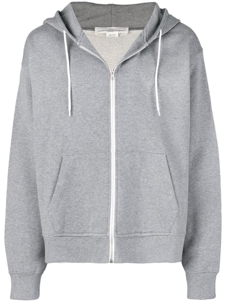 Golden Goose Contrast Logo Hoodie - Grey