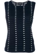 Emporio Armani Knit Sleeveless Top - Blue