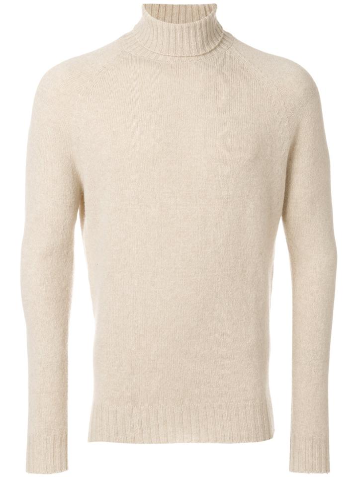 Drumohr Roll Neck Sweater - Brown