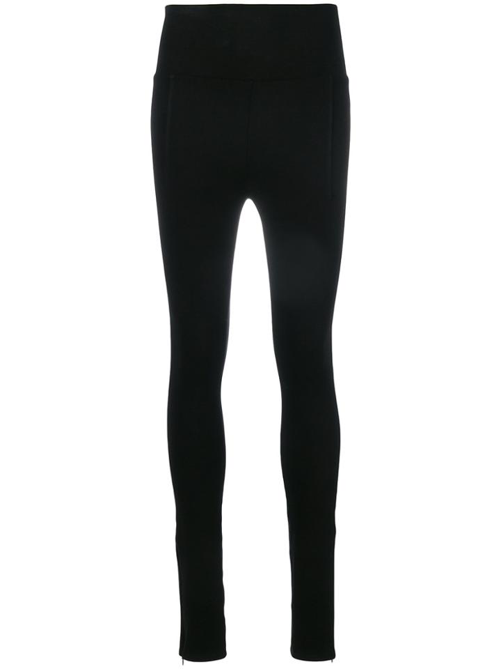 Helmut Lang Zipped Cuff Leggings - Black