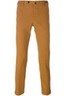 Pt01 Slim-fit Chinos, Men's, Size: 52, Yellow/orange, Cotton/spandex/elastane