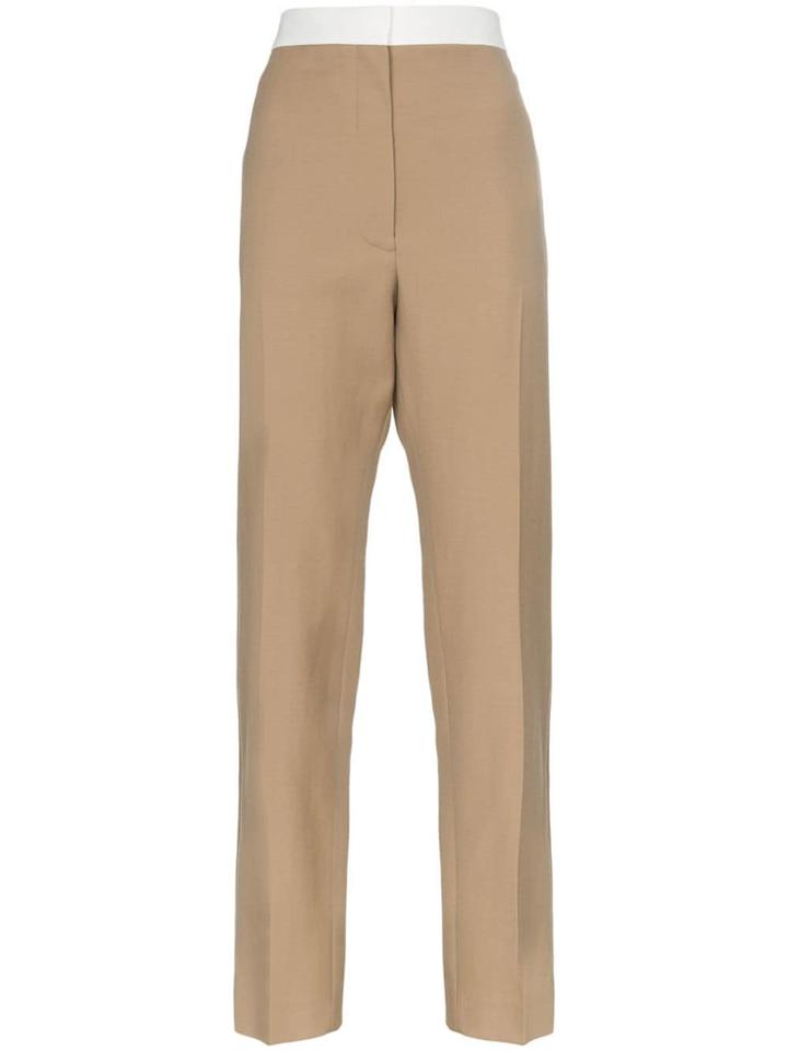Loewe High-waist Tuxedo Trousers - Neutrals