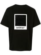 Doublet Slogan Graphic Print T-shirt - Black