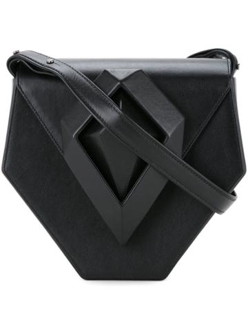 Lamat - The Dark Diamond Clutch - Women - Calf Leather - One Size, Black, Calf Leather