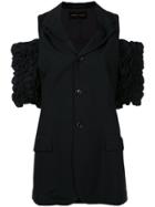 Comme Des Garçons Vintage Off-the-shoulder Ruched Sleeve Jacket -