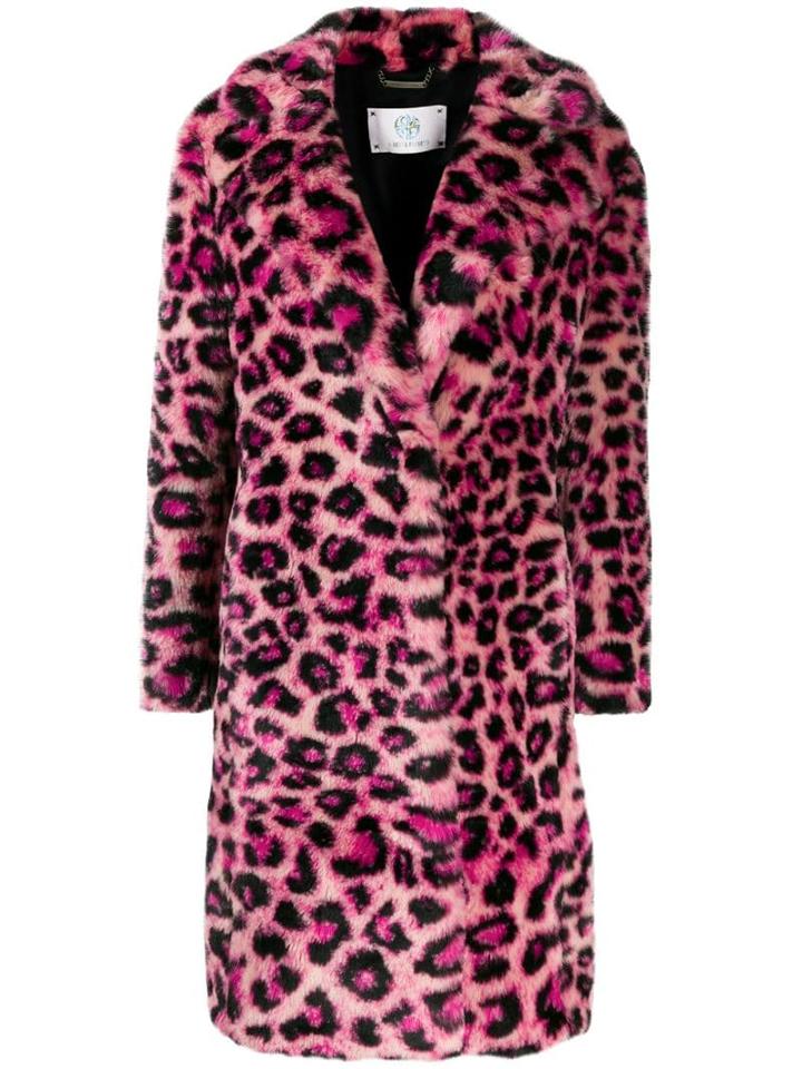 Alberta Ferretti Faux-fur Leopard Coat - Pink