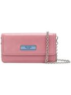 Prada Etiquette Wallet On Chain - Pink & Purple