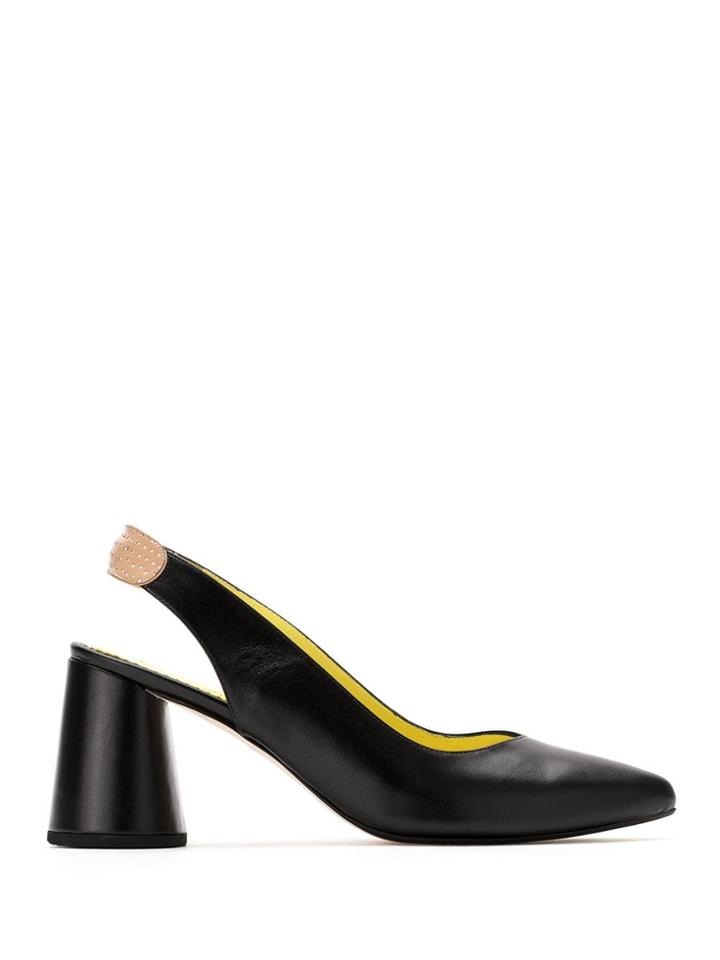 Sarah Chofakian Slingback Pumps - Black