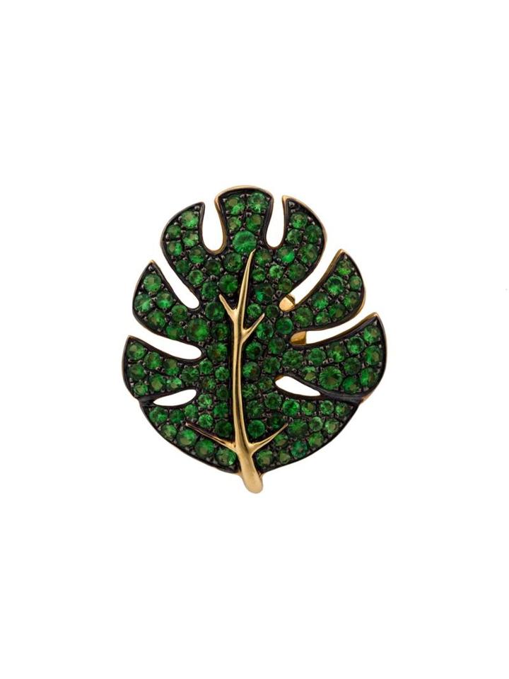 Yvonne Léon 'palm' Garnet Earring